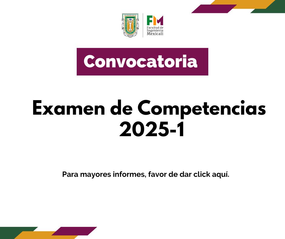 Convocatoria Examen Competencias 2025-1