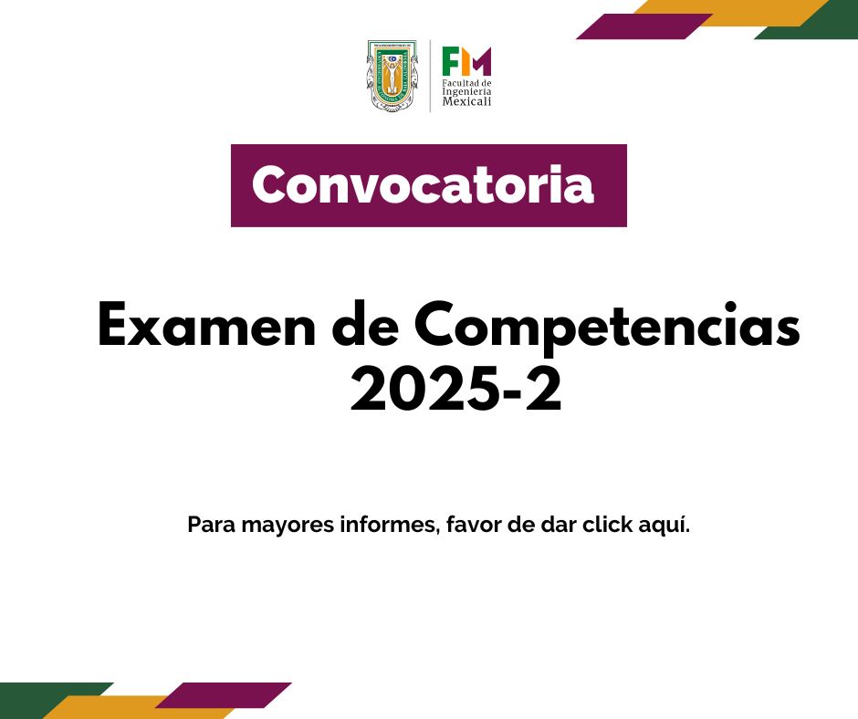Convocatoria Examen Competencias 2025-1