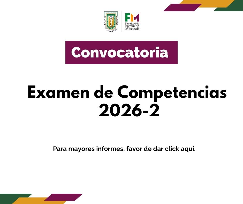 Convocatoria Examen Competencias 2025-1